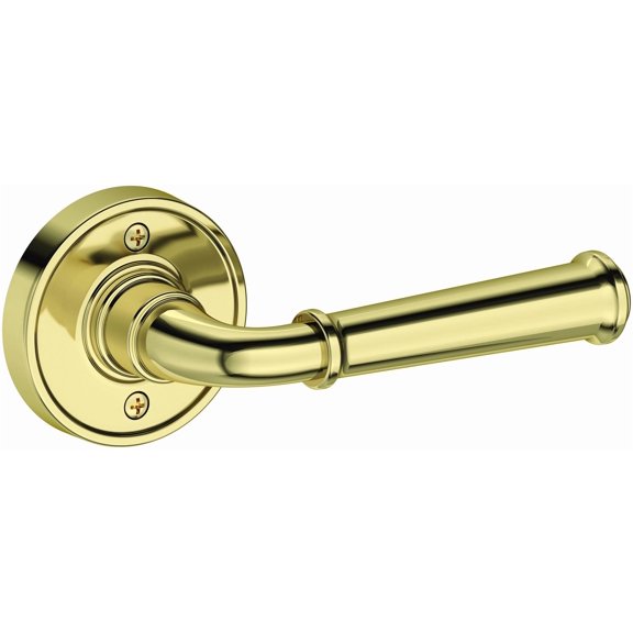 Baldwin HDDUNRRR031 Dunsmoor Non-Turning One-Sided Dummy Door Lever - Brass
