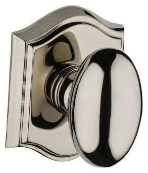 Baldwin HDELLTAR055 Ellipse Non-Turning One-Sided Dummy Door Knob - Nickel