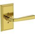 thumbnail image 1 of Baldwin Hd.Kin.R.Hfr Kingvale Non-Turning One-Sided Dummy Door Lever - Brass, 1 of 7