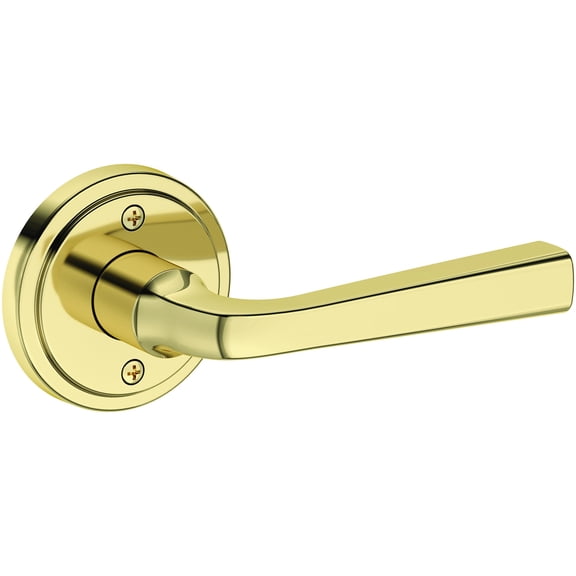 Baldwin HDKINSRR031 Kingvale Non-Turning One-Sided Dummy Door Lever - Brass