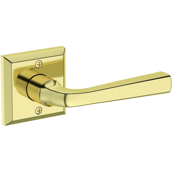 Baldwin HDKINTSR031 Kingvale Non-Turning One-Sided Dummy Door Lever - Brass