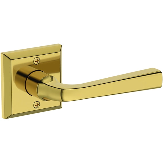 Baldwin Hd.Kin.R.Tsr Kingvale Non-Turning One-Sided Dummy Door Lever - Brass