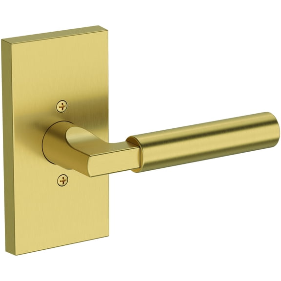 Baldwin HDLKFCFR044 Lake Forest Non-Turning One-Sided Dummy Door Lever - Brass