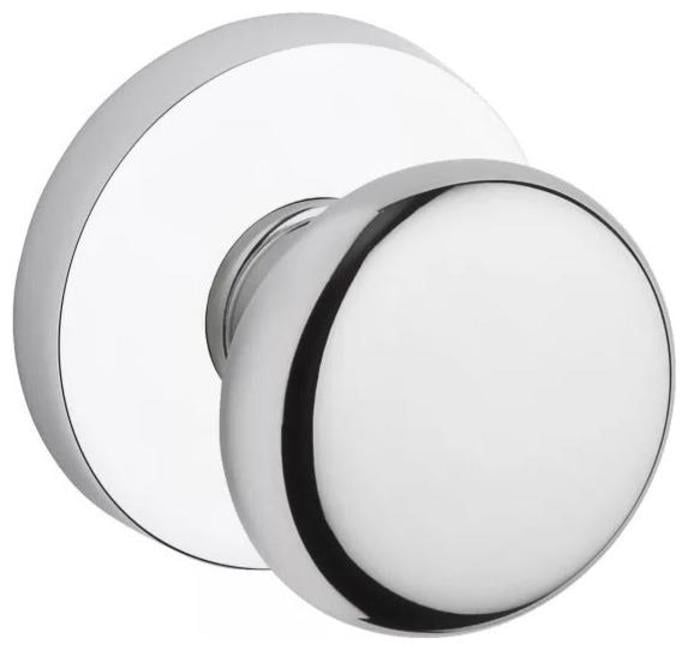 Baldwin HDROUCRR260 Round Non-Turning One-Sided Surface Mount Dummy Door Knob - Chrome