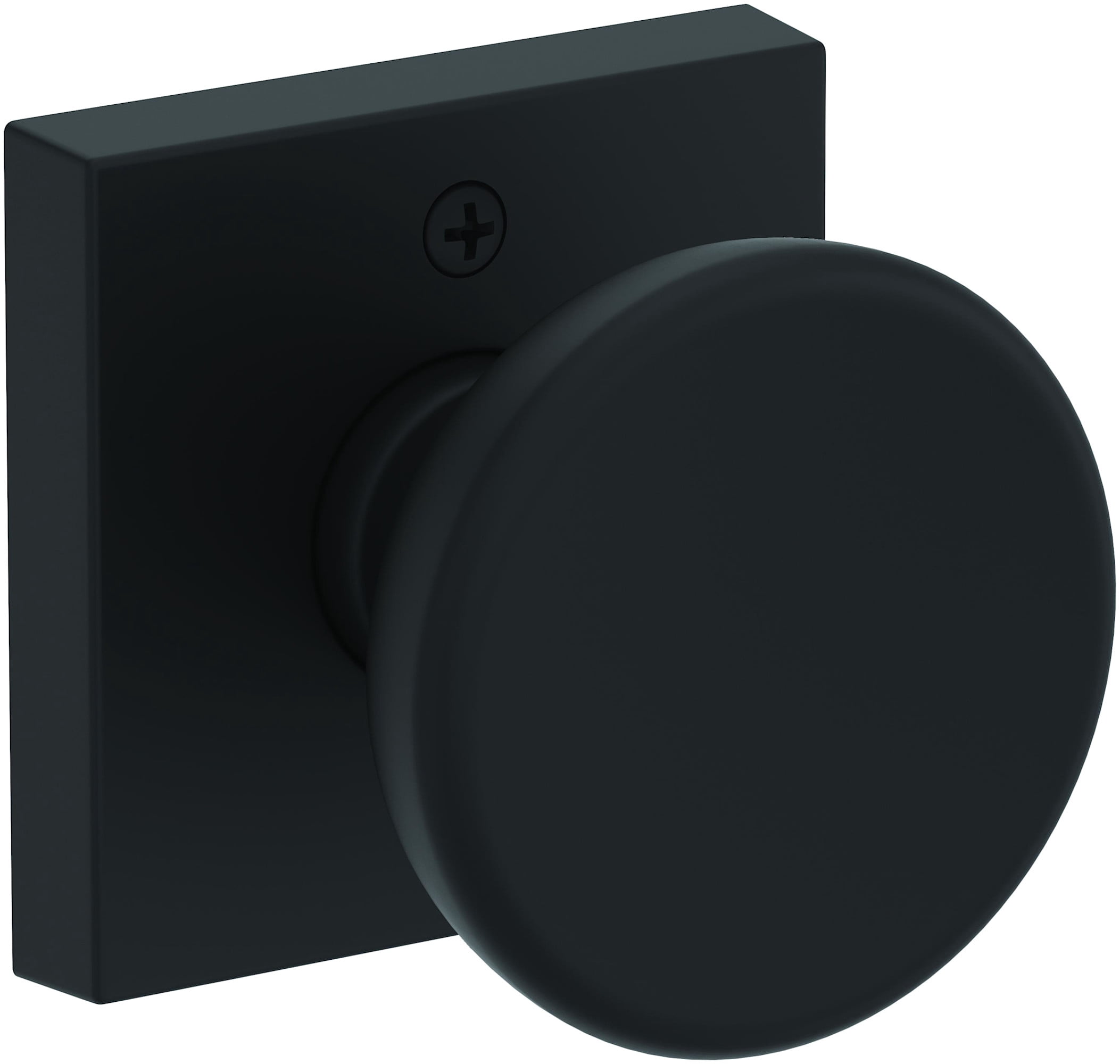 Baldwin HDSOLCSR190 Solvang Non-Turning One-Sided Dummy Door Knob - Black