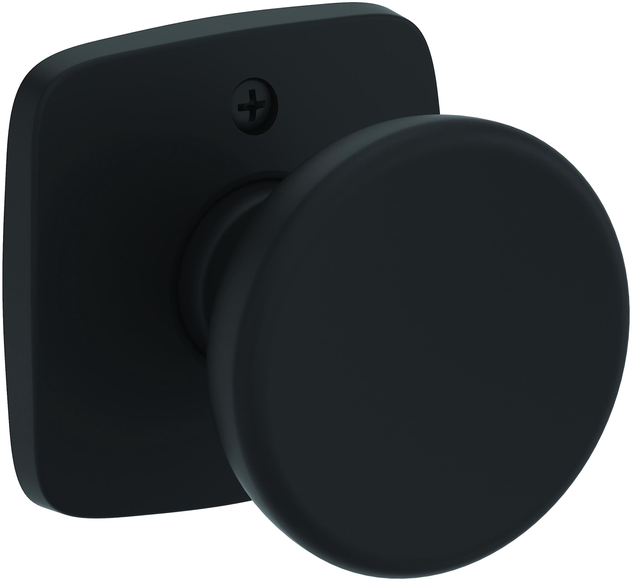 Baldwin HDSOLSFR190 Solvang Non-Turning One-Sided Dummy Door Knob - Black