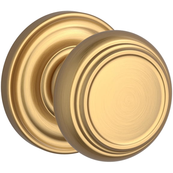 Baldwin Hd.Tra.Trr Traditional Non-Turning One-Sided Dummy Door Knob - Brass