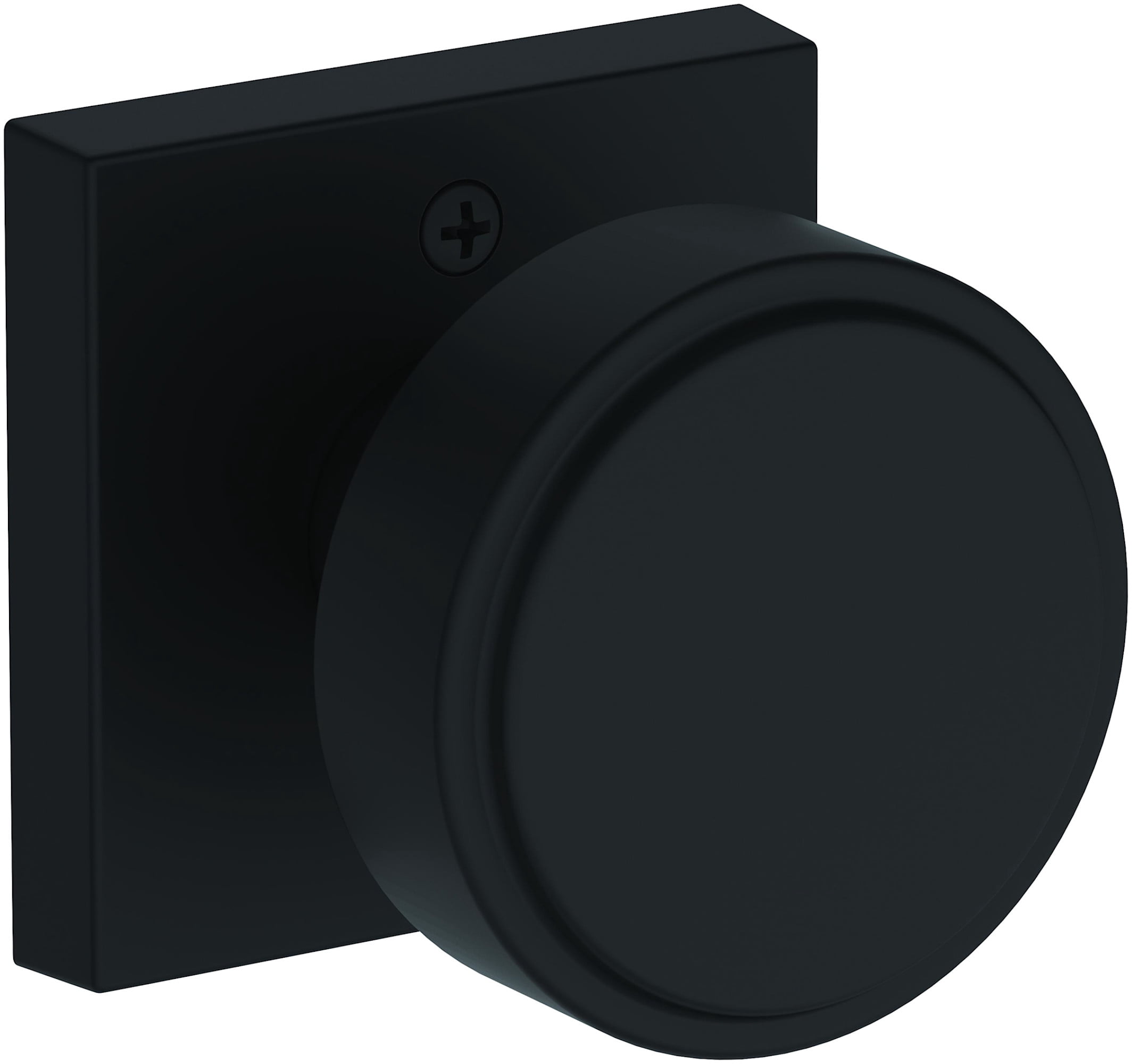 Baldwin HDVASCSR190 Vashon Non-Turning One-Sided Dummy Door Knob - Black