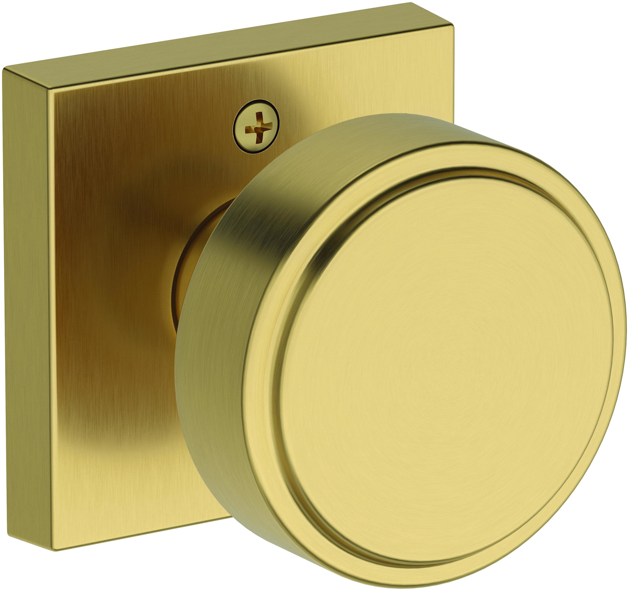 Baldwin HDVASCSR044 Vashon Non-Turning One-Sided Dummy Door Knob - Brass