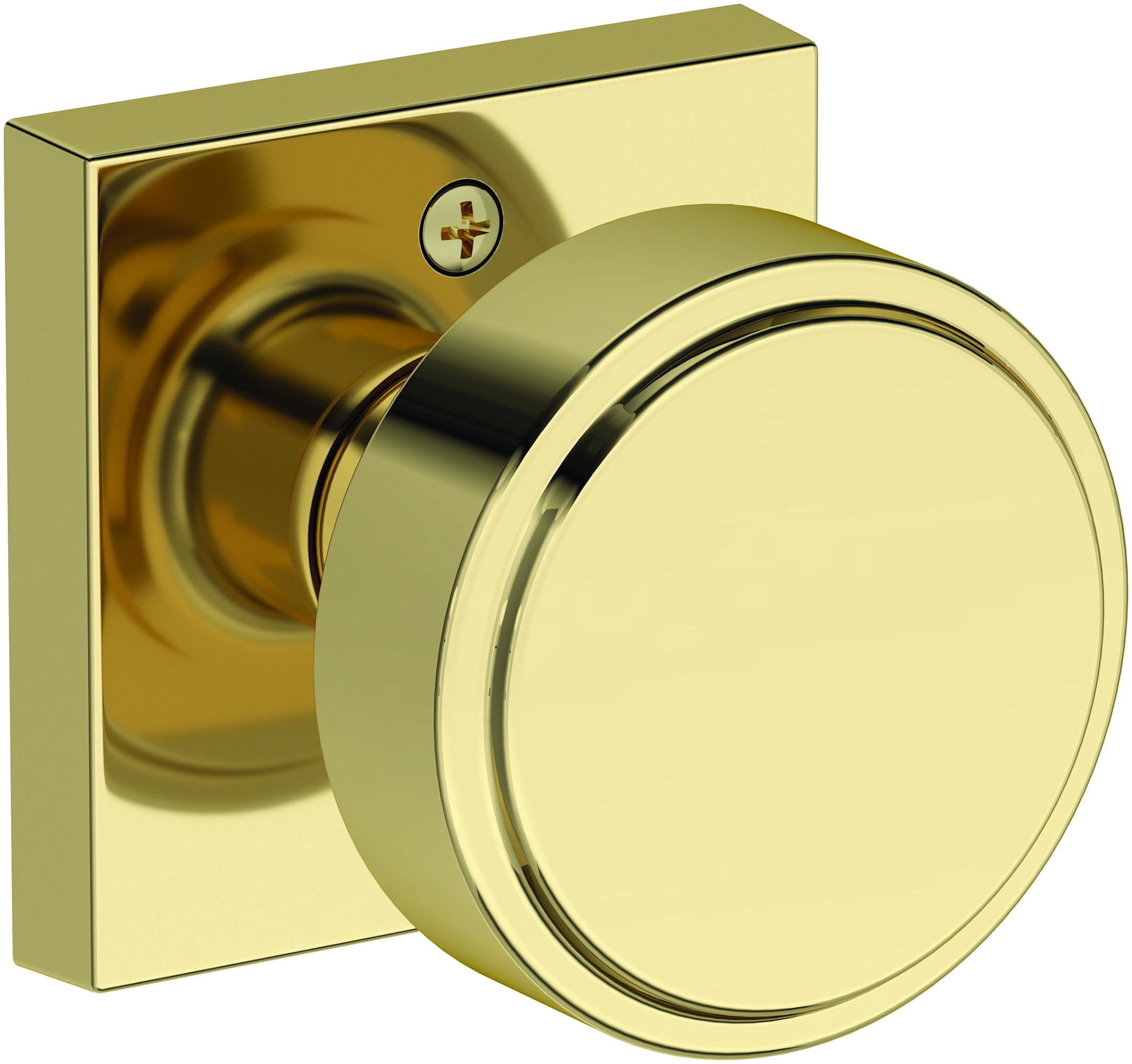 Baldwin HDVASCSR031 Vashon Non-Turning One-Sided Dummy Door Knob - Brass
