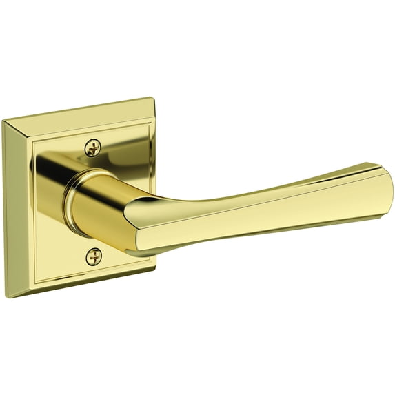 Baldwin HDWYNCHR031 Wyndcliff Non-Turning One-Sided Dummy Door Lever - Brass