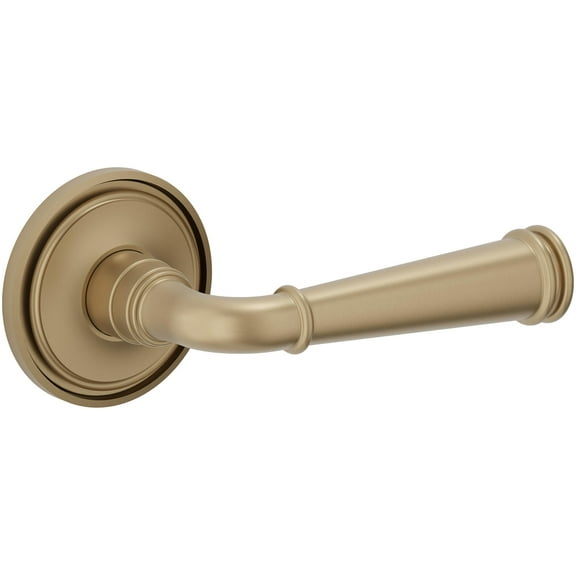 Baldwin L033.Ldm Briarcrest Left Non-Turning One-Sided Dummy Door Lever - Brass