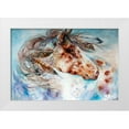 thumbnail image 1 of Baldwin, Marcia 14x11 White Modern Wood Framed Museum Art Print Titled - Thunder Appaloosa Indian War Horse, 1 of 4
