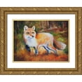 thumbnail image 1 of Baldwin, Marcia 32x25 Gold Ornate Wood Framed with Double Matting Museum Art Print Titled - Little Red Fox, 1 of 4