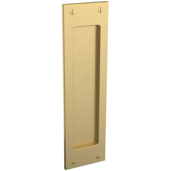 Baldwin PD005033IPS Large Santa Monica Pocket Door Passage Trim Half Pair - Vintage Brass