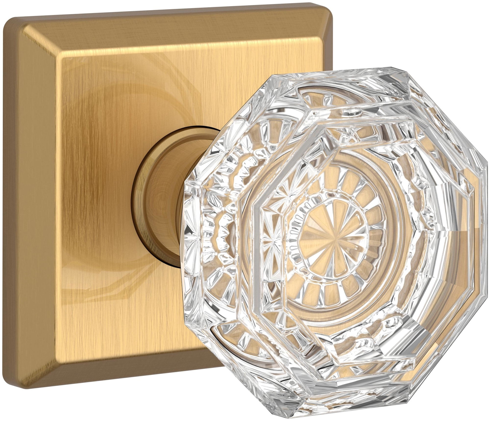 Baldwin PSCRYTSR044 Crystal Passage Door Knob - Brass