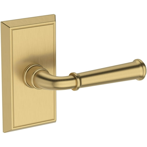 Baldwin PSDUNHFR044 Dunsmoor Passage Door Lever Set - Brass