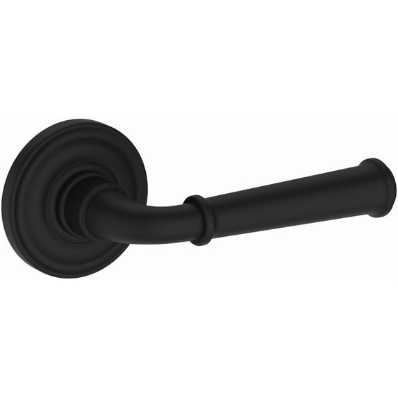 Baldwin PSDUNTRR190 Dunsmoor Passage Door Lever Set - Black