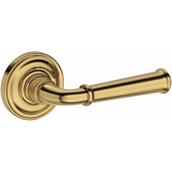 Baldwin PSDUNTRR003 Dunsmoor Passage Door Lever Set - Brass