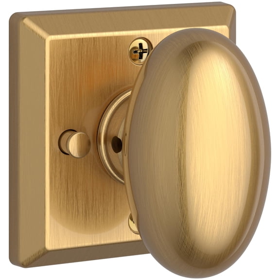 Baldwin Pv.Ell.Tsr Ellipse Privacy Door Knob - Brass