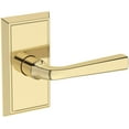 thumbnail image 1 of Baldwin FDKINHFR031 Kingvale Non-Turning Two-Sided Dummy Door Lever Set - Brass, 1 of 7