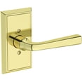 thumbnail image 1 of Baldwin HDKINHFR031 Kingvale Non-Turning One-Sided Dummy Door Lever - Brass, 1 of 7
