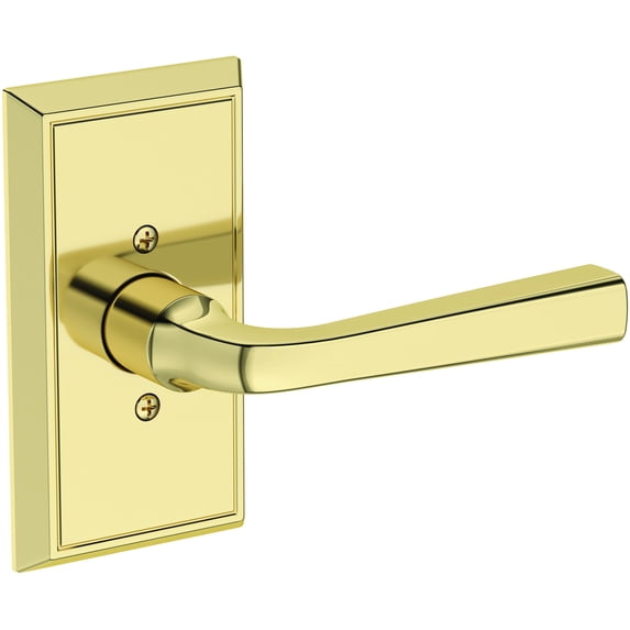 Baldwin HDKINHFR031 Kingvale Non-Turning One-Sided Dummy Door Lever - Brass