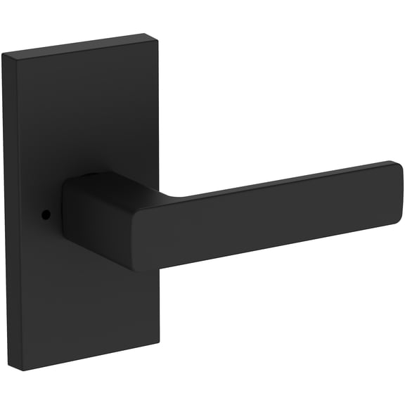 Baldwin PVSHACFR190 Sharpewood Privacy Door Lever Set - Black