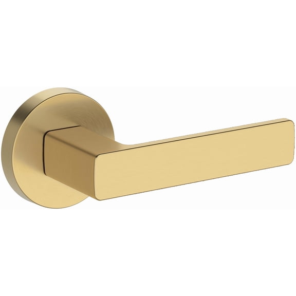 Baldwin PSSHACRR044 Sharpewood Passage Door Lever Set - Brass