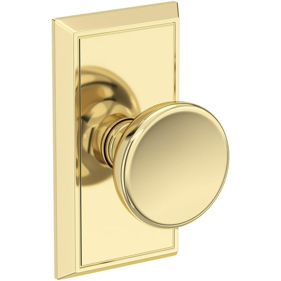 Baldwin Ps.Sol.Hfr Solvang Passage Door Knob Set - Brass