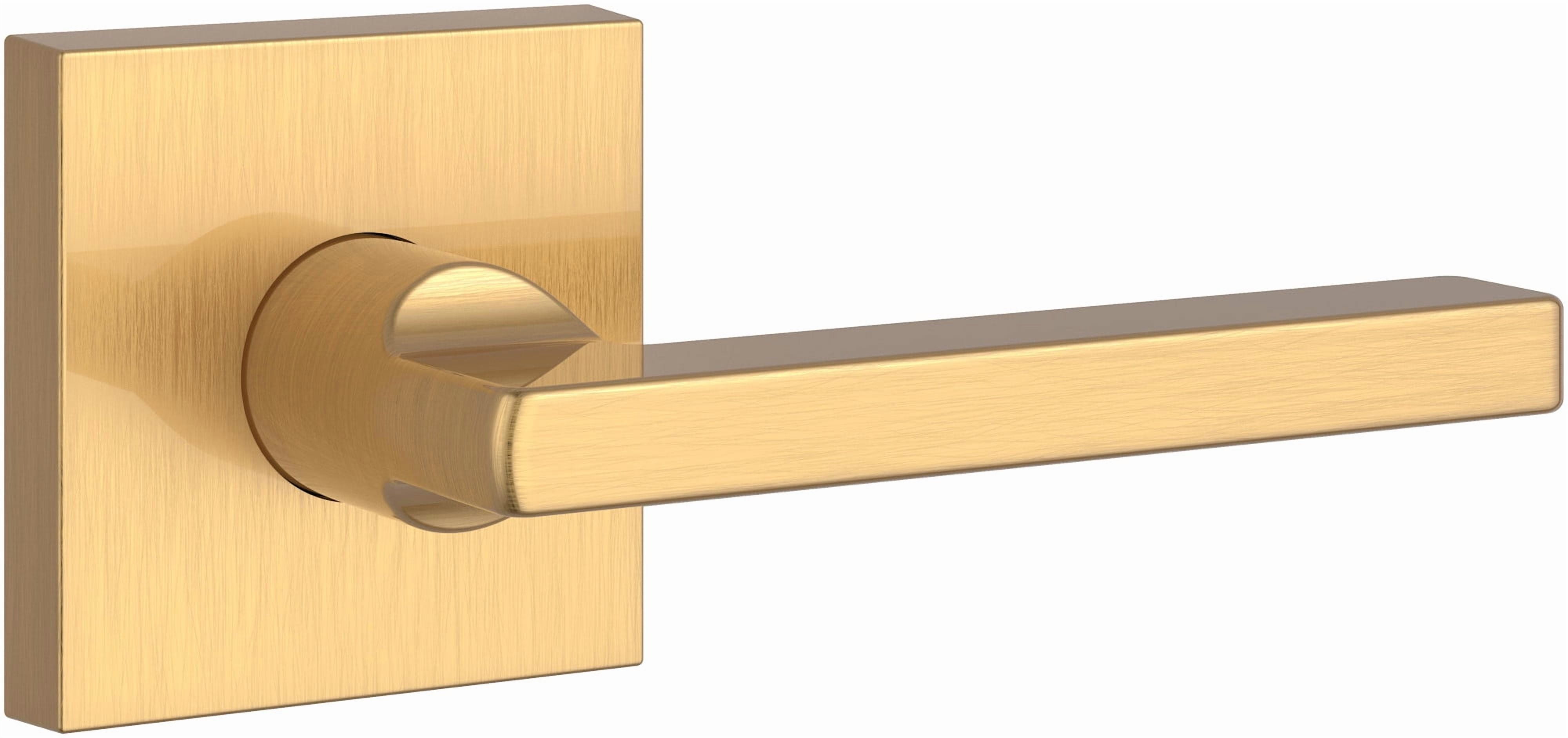 Baldwin Ps.Squ.Csr Square Passage Door Lever Set - Brass - Walmart ...