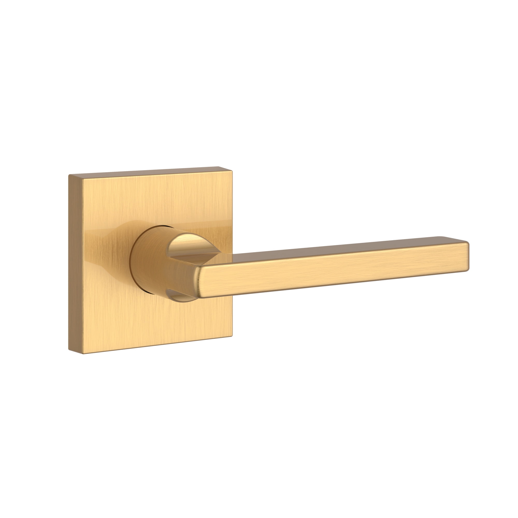 Lifetime Satin Brass Contemporary Passage Door Lever Set