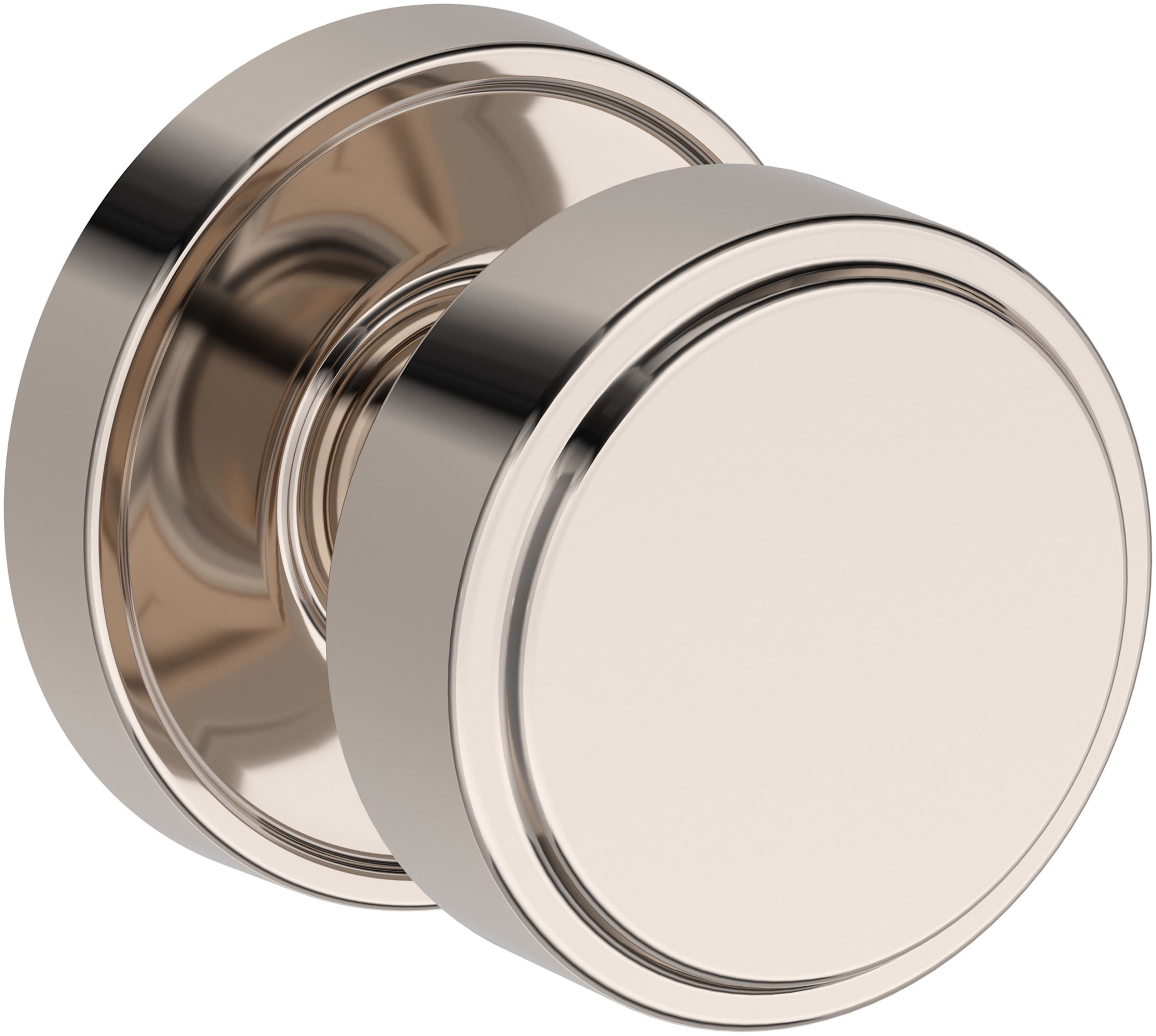 Baldwin FDVASRRR055 Vashon Non-Turning Two-Sided Dummy Door Knob Set - Nickel