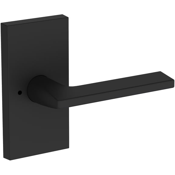 Baldwin PVANACFR190 Anaheim Hills Privacy Door Lever Set - Black