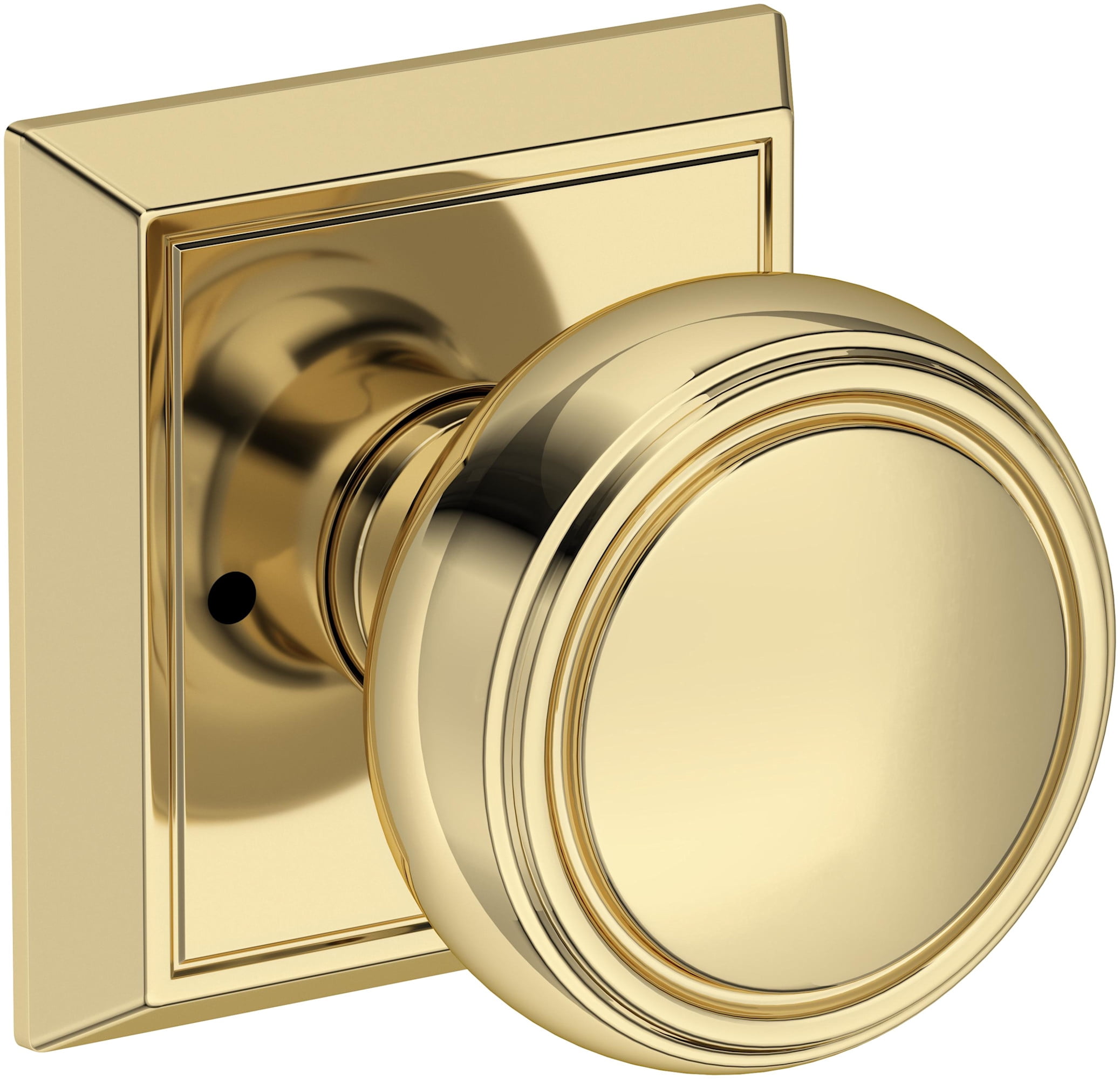 Baldwin PVBRECHR031 Bremerton Privacy Door Knob Set - Brass