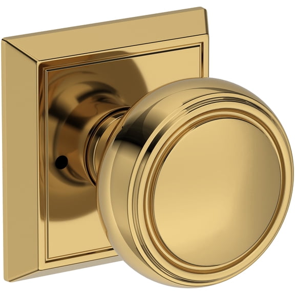 Baldwin Pv.Bre.Chr Bremerton Privacy Door Knob Set - Brass