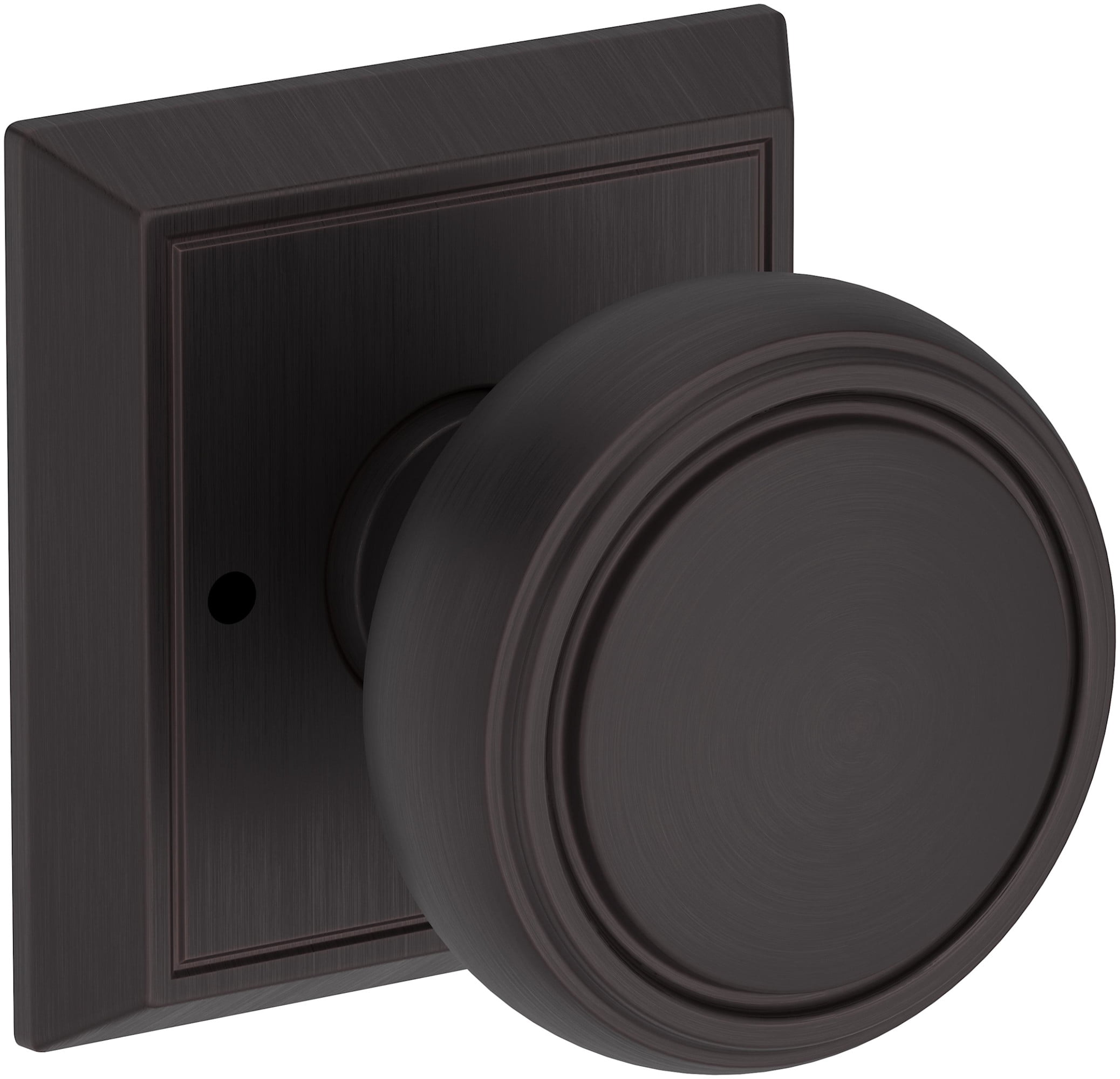 Baldwin PVBRECHR112 Bremerton Privacy Door Knob Set - Bronze