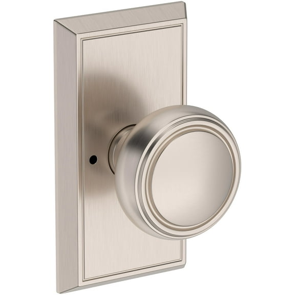 Baldwin Pv.Bre.Hfr Bremerton Privacy Door Knob Set - Nickel