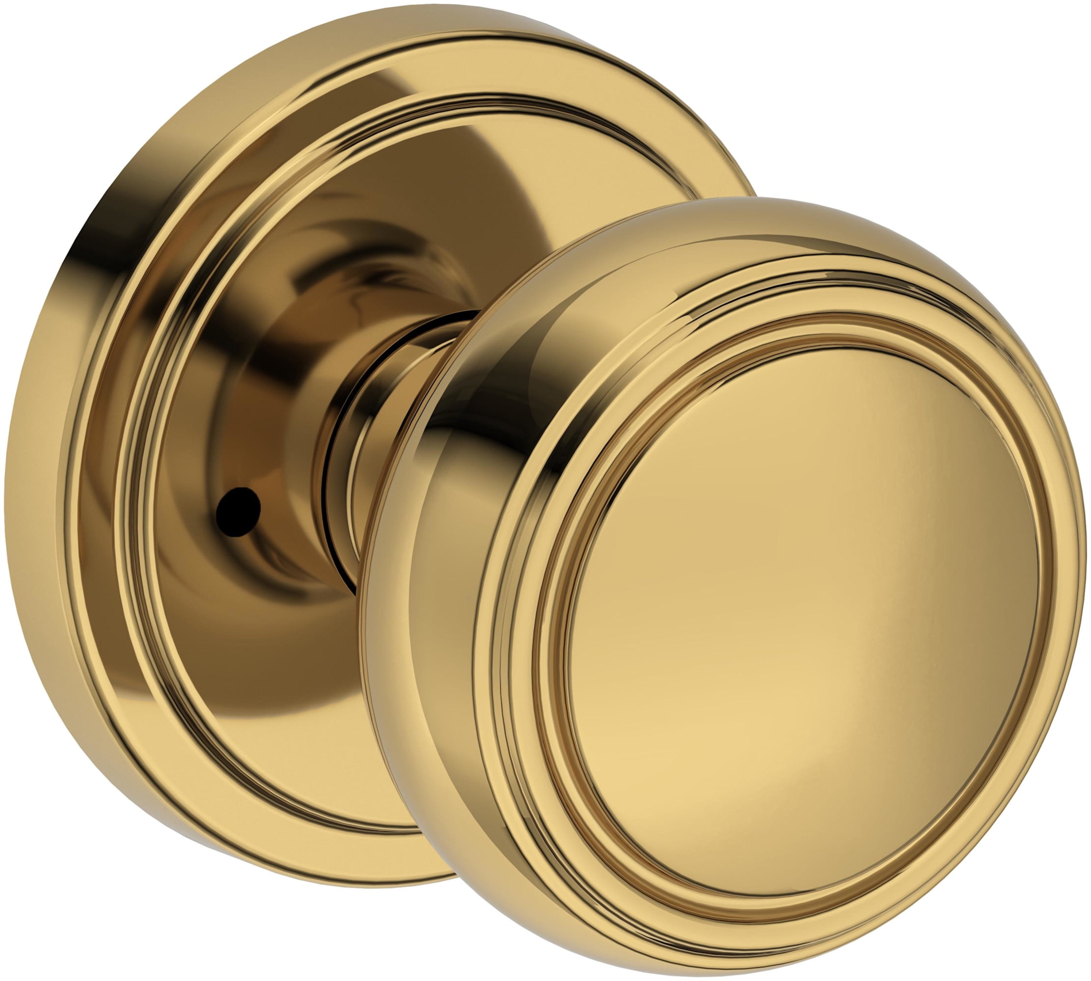 Baldwin PVBRESRR003 Bremerton Privacy Door Knob Set - Brass