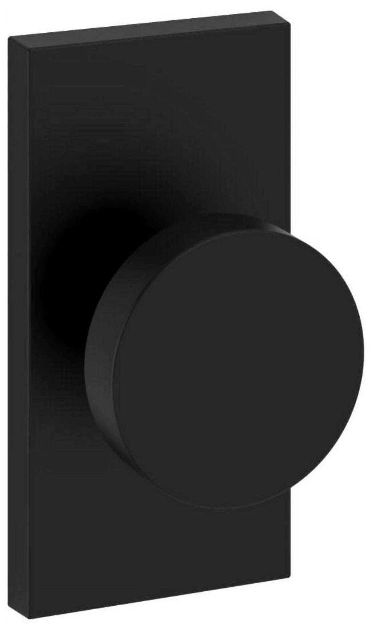 Satin Black Brass Flat Ball Passage Door Knob