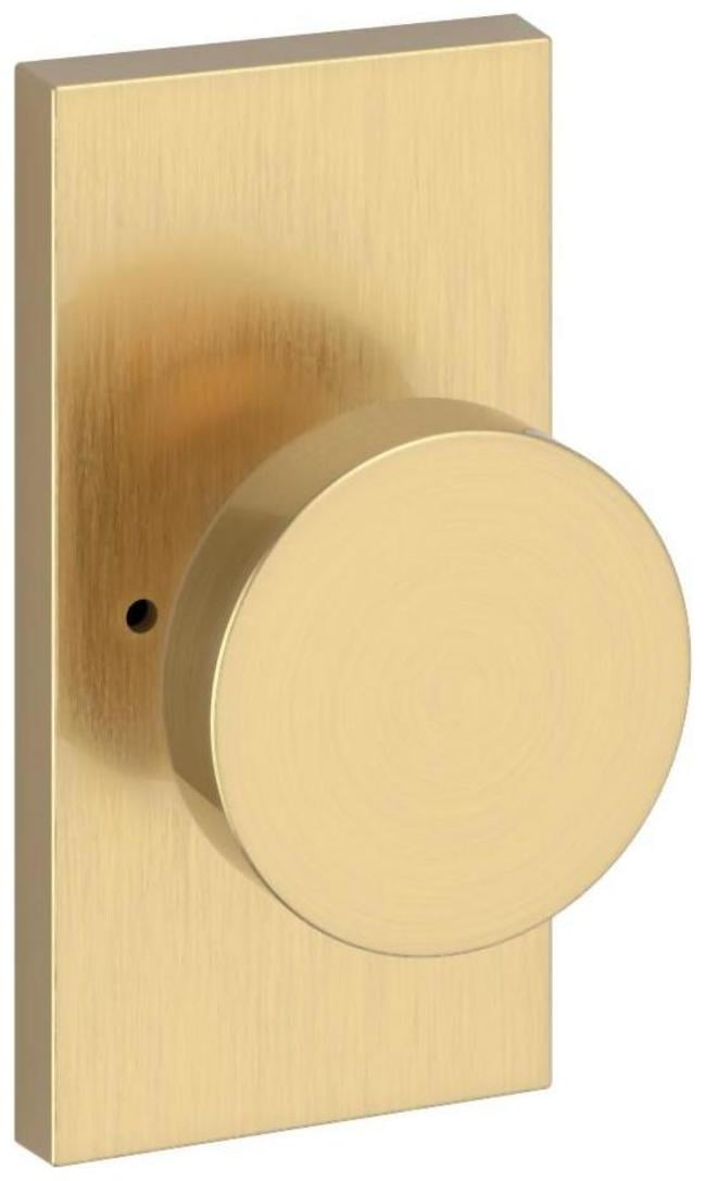Baldwin PVCONCFR044 Contemporary Privacy Door Knob Set - Brass