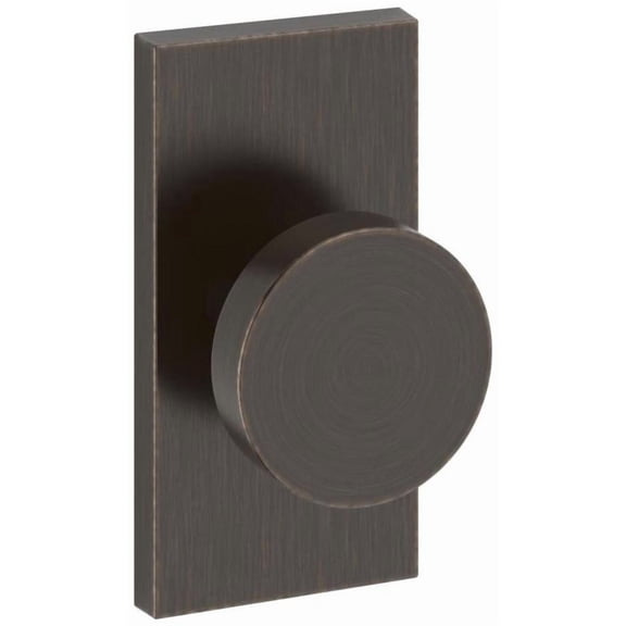 Baldwin Reserve Contemporary Knob - 5" Rose, Full Dummy, Venetian Bronze