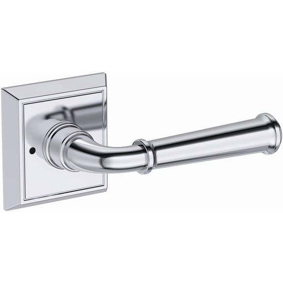 Baldwin PVDUNCHR260 Dunsmoor Privacy Door Lever Set - Chrome