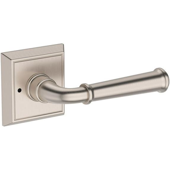 Baldwin PVDUNCHR150 Dunsmoor Privacy Door Lever Set - Nickel