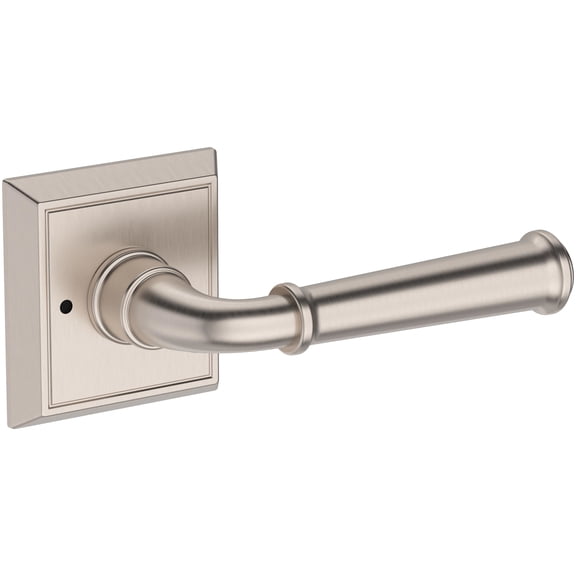 Baldwin PVDUNCHR150 Dunsmoor Privacy Door Lever Set - Nickel