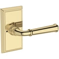 thumbnail image 1 of Baldwin PVDUNHFR031 Dunsmoor Privacy Door Lever Set - Brass, 1 of 7