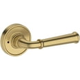 thumbnail image 1 of Baldwin PVDUNRRR044 Dunsmoor Privacy Door Lever Set - Brass, 1 of 7