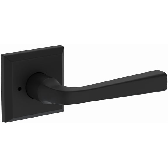 Baldwin PVKINTSR190 Kingvale Privacy Door Lever Set - Black