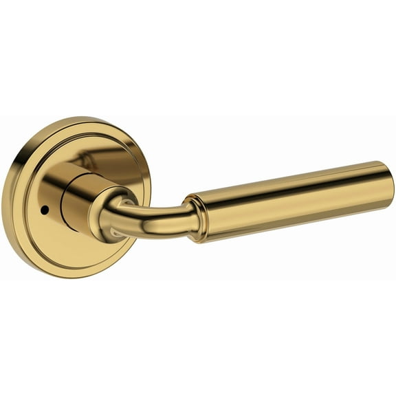Baldwin Pv.Lac.R.Srr La Conner Privacy Door Lever Set - Brass