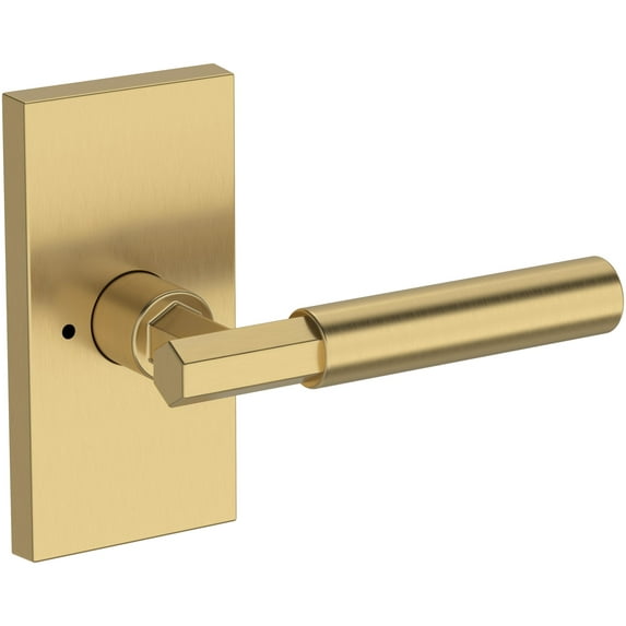 Baldwin Pv.Rid.R.Cfr Riddling Privacy Door Lever Set - Brass